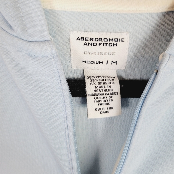 A&F RETRO LOOK FULL ZIP HOODED TRACK JACKET, SZ MEDIUM - Picture 6 of 12